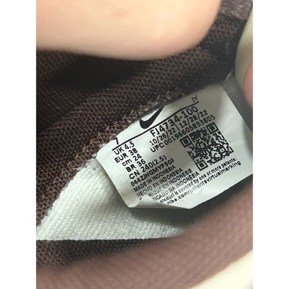 Nike Womens Dunk Low Coconut Milk Plum Eclipse Sneaker Shoe‎ FJ4734-100 Size 7 - Picture 11 of 12